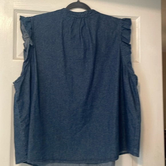 Draper James RSVP women’s Demi ruffle sleeve shirt XXL - Picture 2 of 5